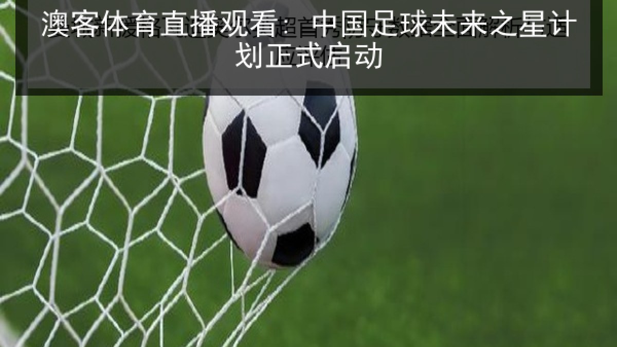 澳客体育直播观看: 中国足球未来之星计划正式启动